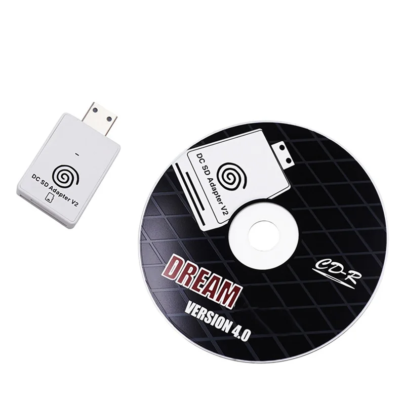 SQPP-SD 카드 리더기 + SEGA Dreamcast Dreamshell V4.0 TF 카드 게임 플레이어 어댑터 용 32GB 카드 Dreamshell 부트 로더 포함
