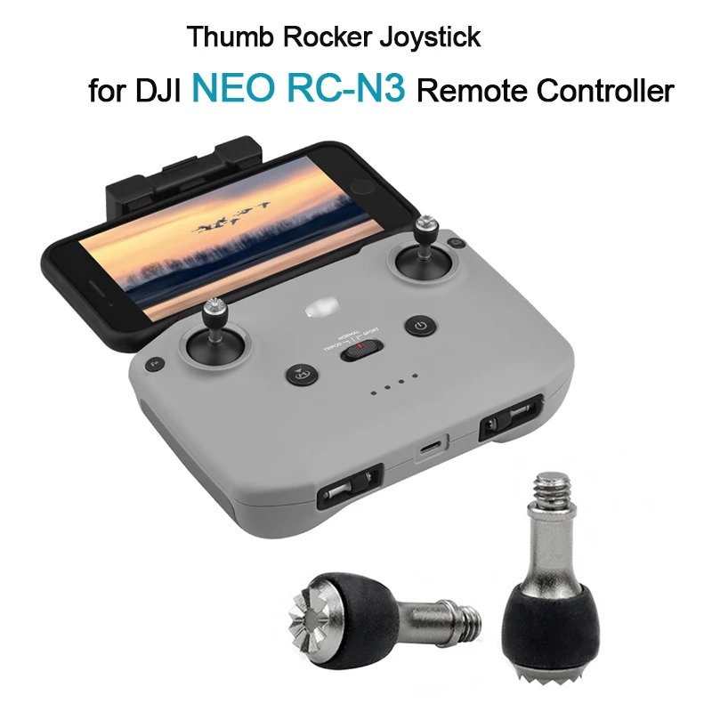 Wtohoby Thumb Rocker Joystick for DJI NEO /AIR 3S Drone RC-N3 No Screen Remote Controller Thumb Sticks  Replacement Accessories