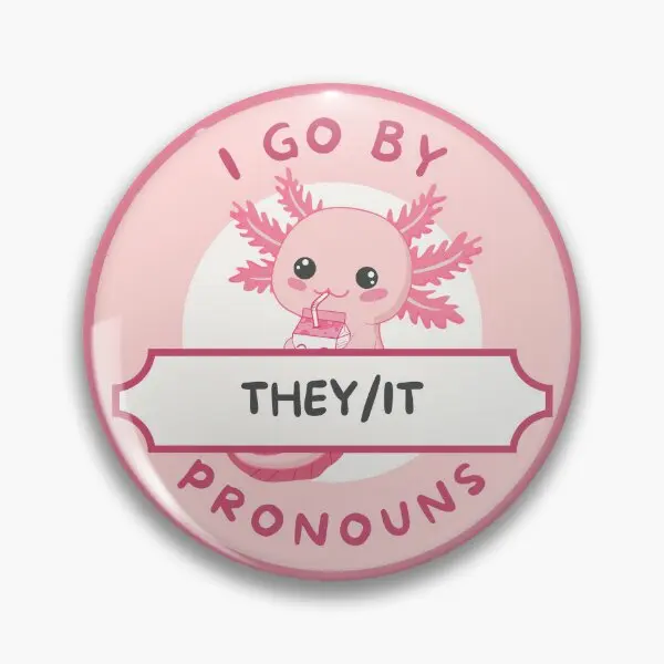 

They It Pronouns Lgbtq Pride They It Soft Button Pin Badge Cartoon Metal Gift Lapel Pin Brooch Hat Lover Clothes Jewelry Decor