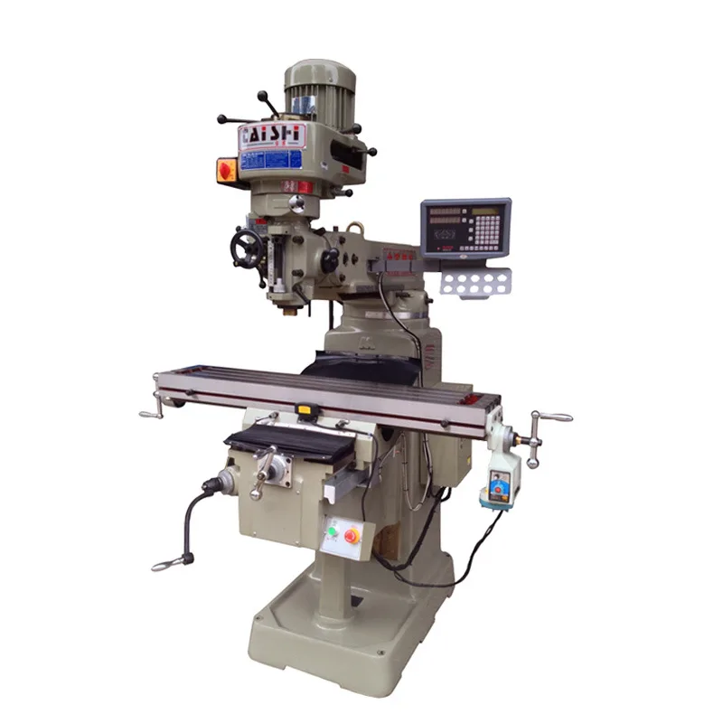 Factory Direct 2026 Vertical Turret Milling Machine No. 3 No. 4 Taiwan Milling Machine Table Positive Milling Machine Rocker Arm
