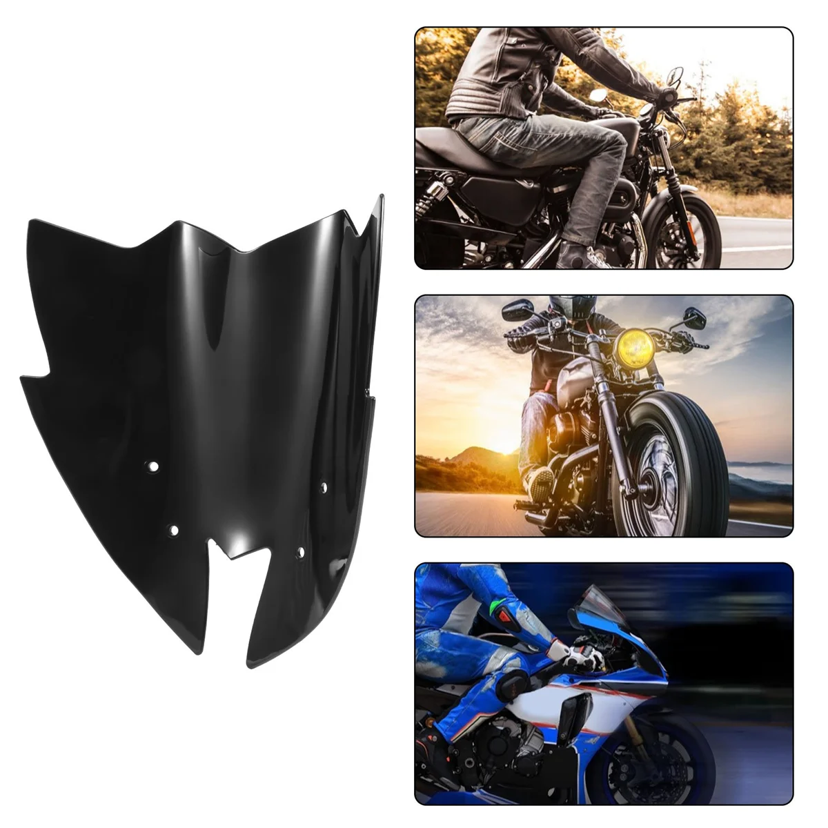 

Motorcycle Black Windshield Viser VIsor for Kawasaki Z800 2012-2016