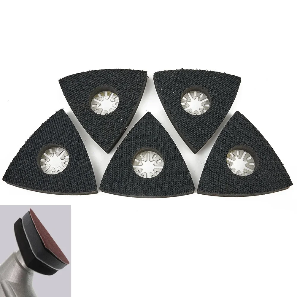 5pcs Triangle Multitool Sanding Pads For Oscillating Multi Tool Hook & Loop- Sanding Disc For Chicago Craftsman- Fein