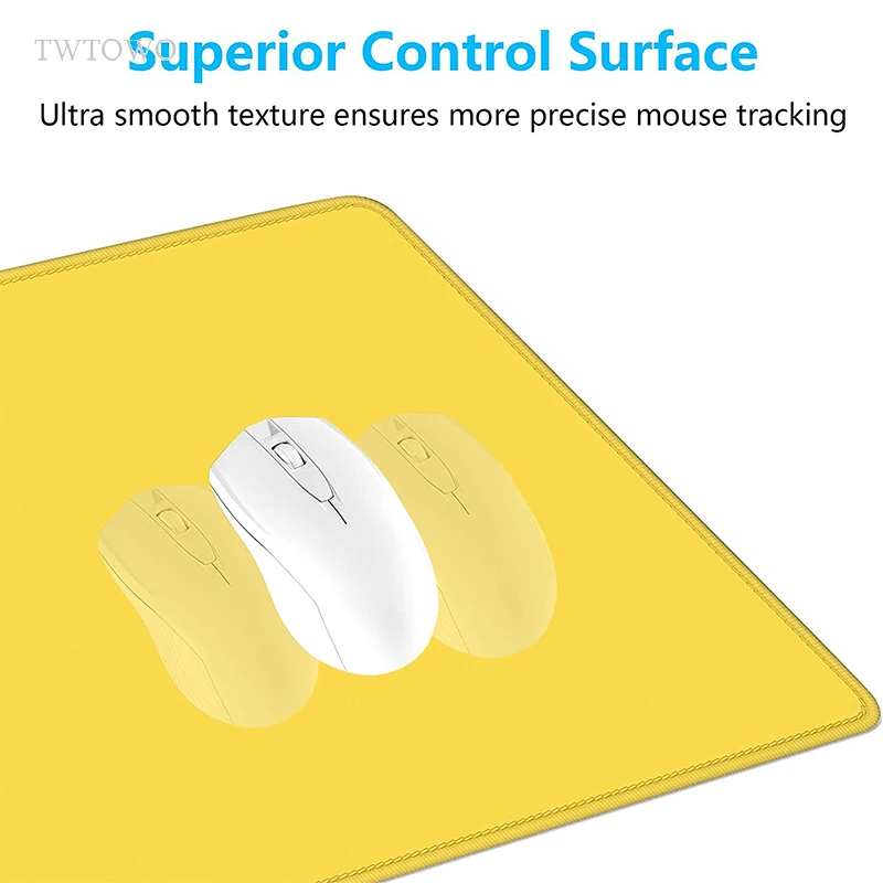 Whiteyellow Mouse Pad Gaming XL Computer Large Home New Mousepad XXL Desk Mats Mechanical Keyboard Pad Non-Slip Natural Rubber