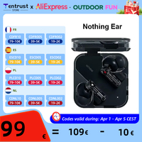 Nothing Ear Wireless Bluetooth earphone 45dB Active Noise Cancellation ANC 11mm Driver 24-bit Hi-Res Audio with LDAC & LHDC