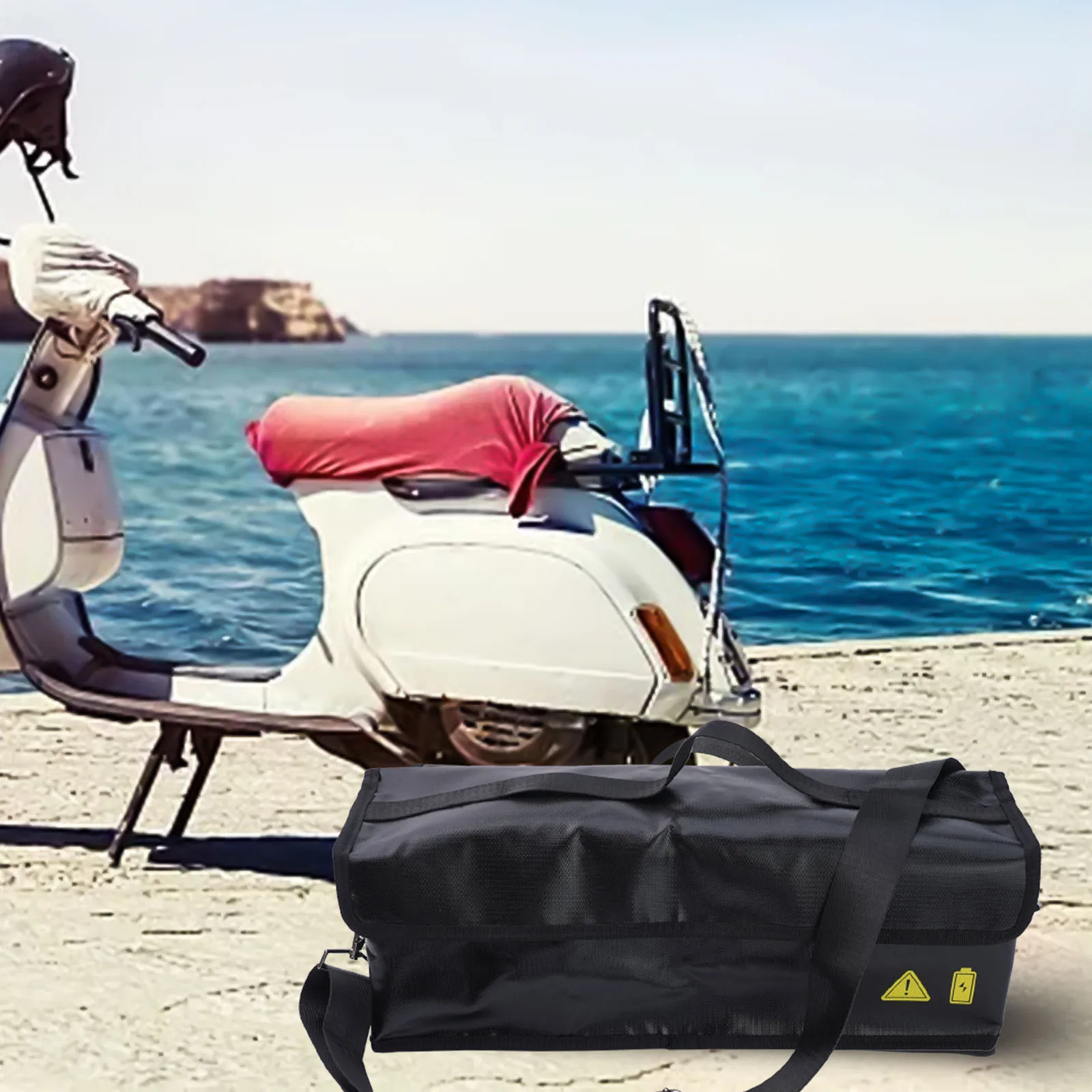 

Battery Portable Fireproof ExplosionProof Lipo Safety Storage Bag Fire Resistant High Temperature Resistant 1000 Degree Large