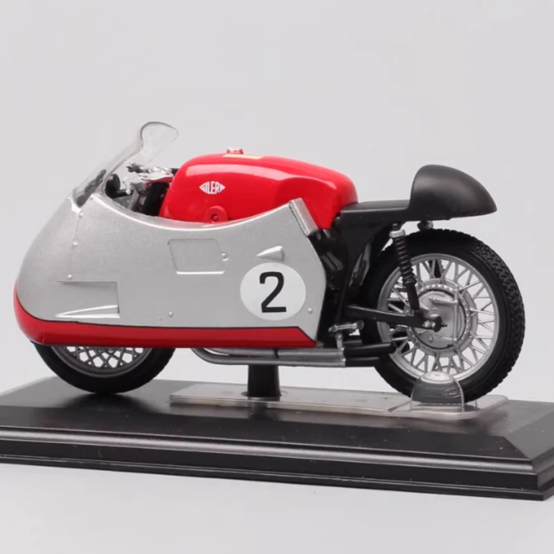 مقياس 1:22 1955 جيريلا 4 سيل 500 رقم. 2 المتسابق Duke نموذج دراجة نارية البلاستيك والمطاط محاكاة نموذج سيارة هدايا العيد اللعب