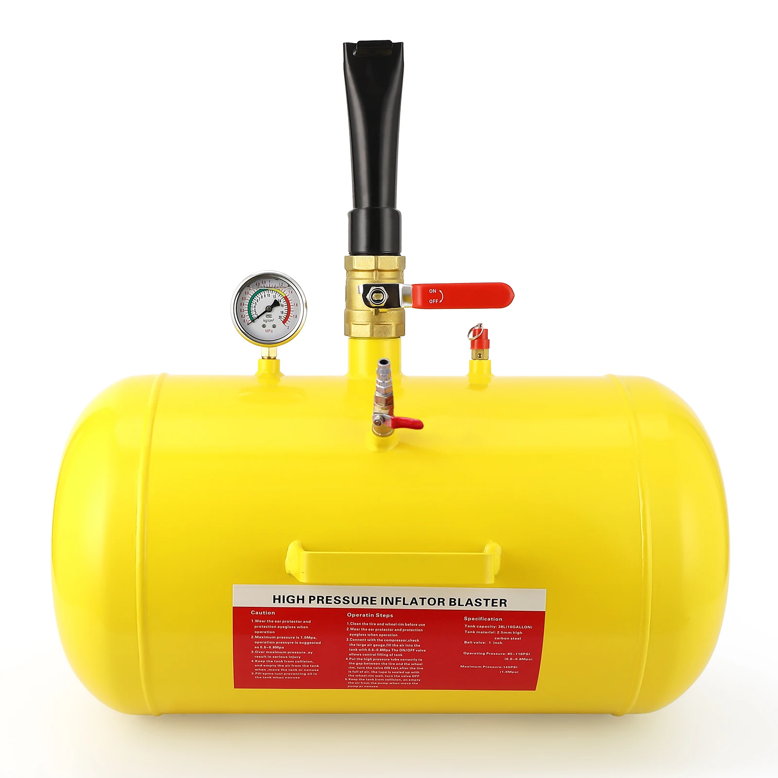 10 Gallon Air Tire Bead Seater, Air Tire Seating Blaster Inflator, Air Tire Bead Blaster w