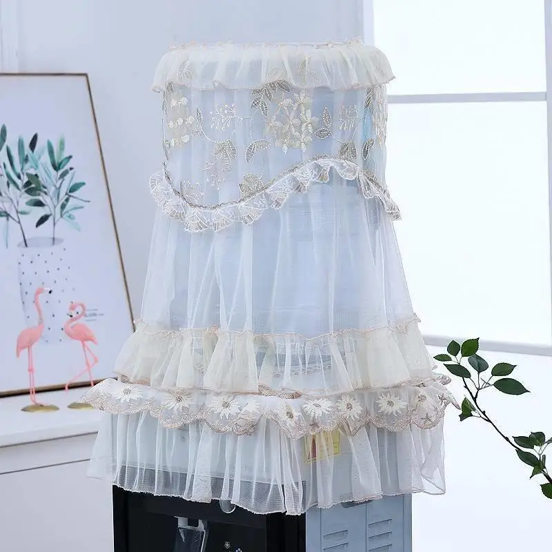 Modern Simple Home Use Stand Type Water Dispenser Cover Dustproof Lace Small Bucket Cover Purifier Korean Style Protective Cover