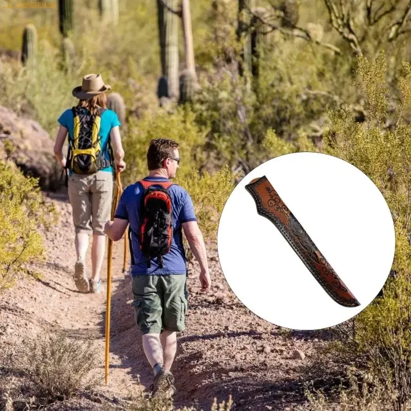 U1JB Leather Scabbard Fixed Cutter Cutter Cutter Leather Case Cover Sleeve Outdoor Camping Carrying Tool Part