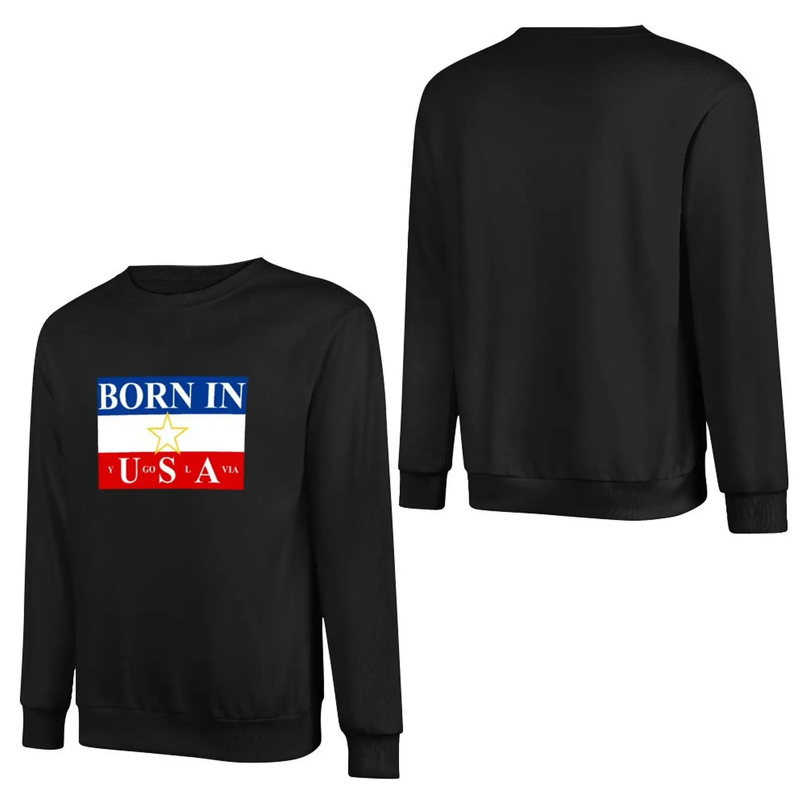 Born in Yugoslavia Pullover Hoodie autumn clothes korean style clothes sweatshirt male