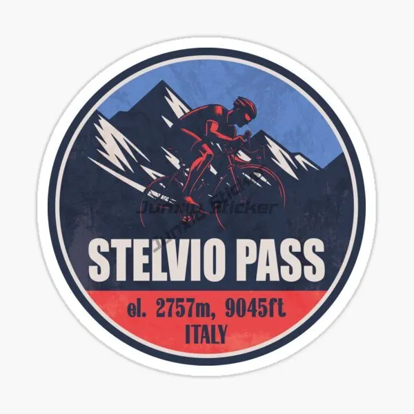 

Stelvio Pass Famous Winding Mountain Road Riding Scenery in The Italian Alps Car Sticker Vinyl Self-adhesive Decorative Decal