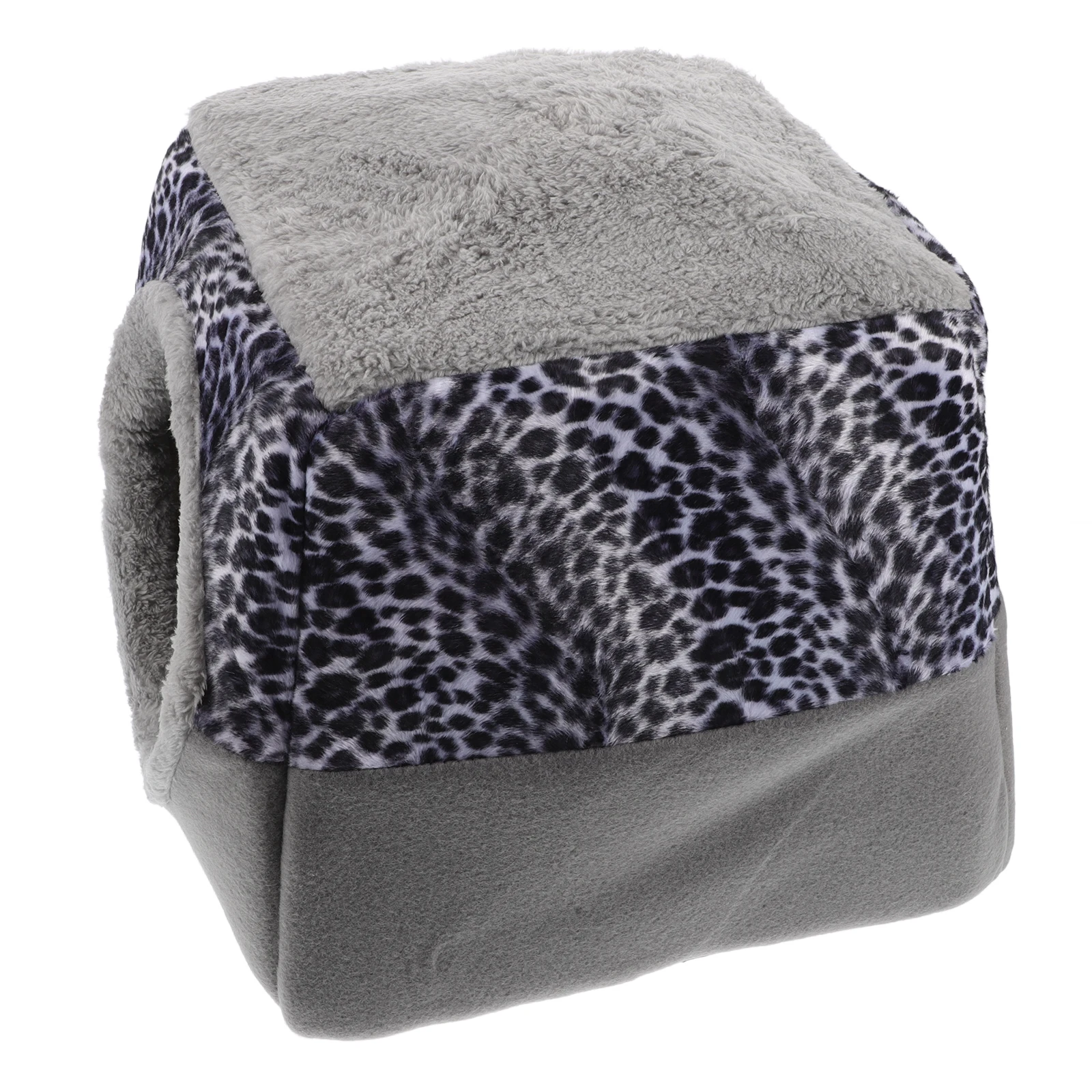 

Enclosed Bed High Quality Cashmere Pet Cave Toy Anti Slip Foldable Storage Travel Summer Winter