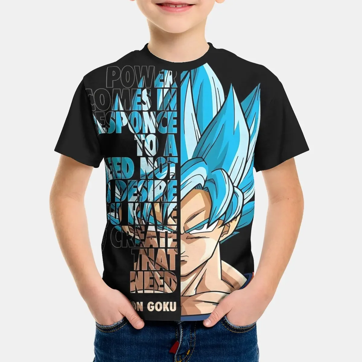 Son Goku Balls Print Baby Clothing 5 to 14 Years Male Outdoor Clothes for Dragons Children Boy Girl Child T-Shirt Top Shirts