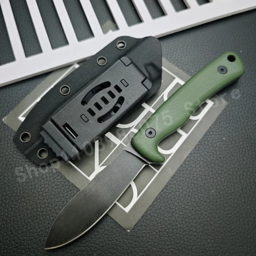 

ES-AGK Нож с фиксированным лезвием 1095, лезвие из высокоуглеродистой стали, ручка G10, многофункциональный портативный аварийный инструмент для походов на открытом воздухе