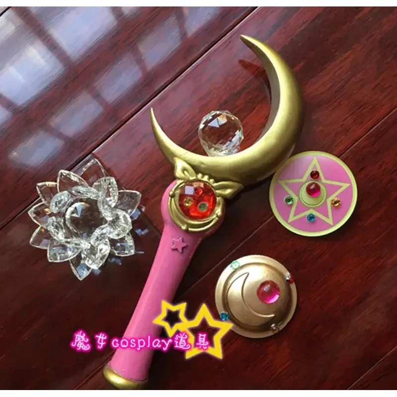 

Moon Queen Serenity Henshin Wand Stick Rod Handwork Cosplay Prop