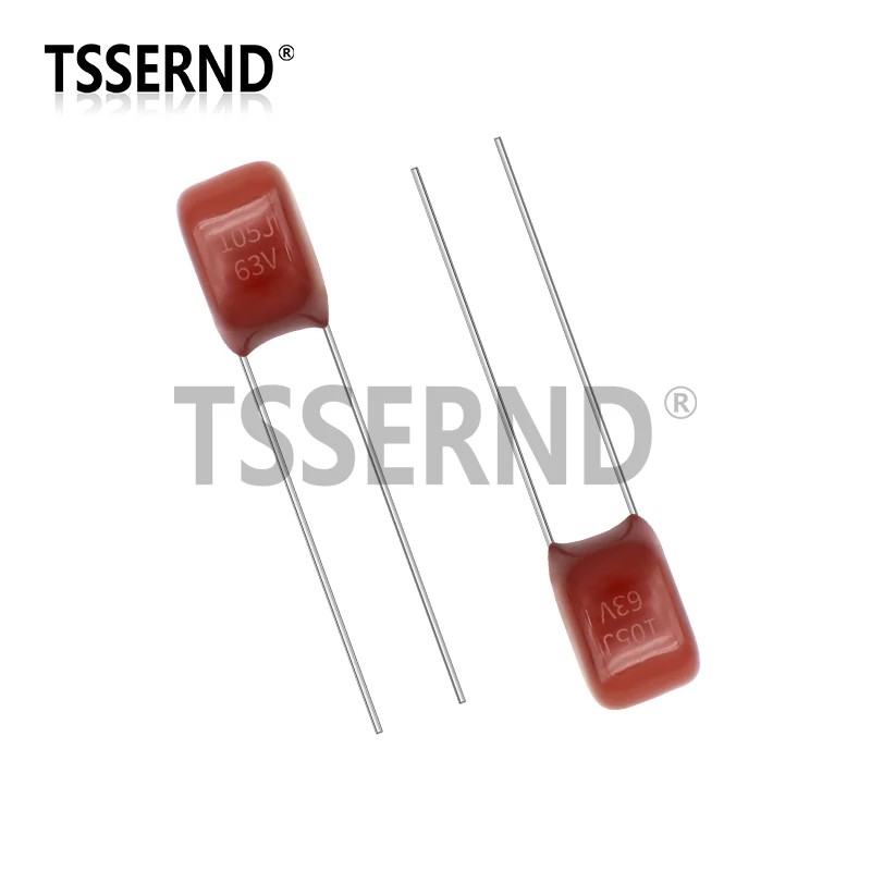 10pcs Metallized Polypropylene Film Capacitor 63V 105 474 5MM 1UF 0.47UF 105J 474J 470NF CBB Capacitors