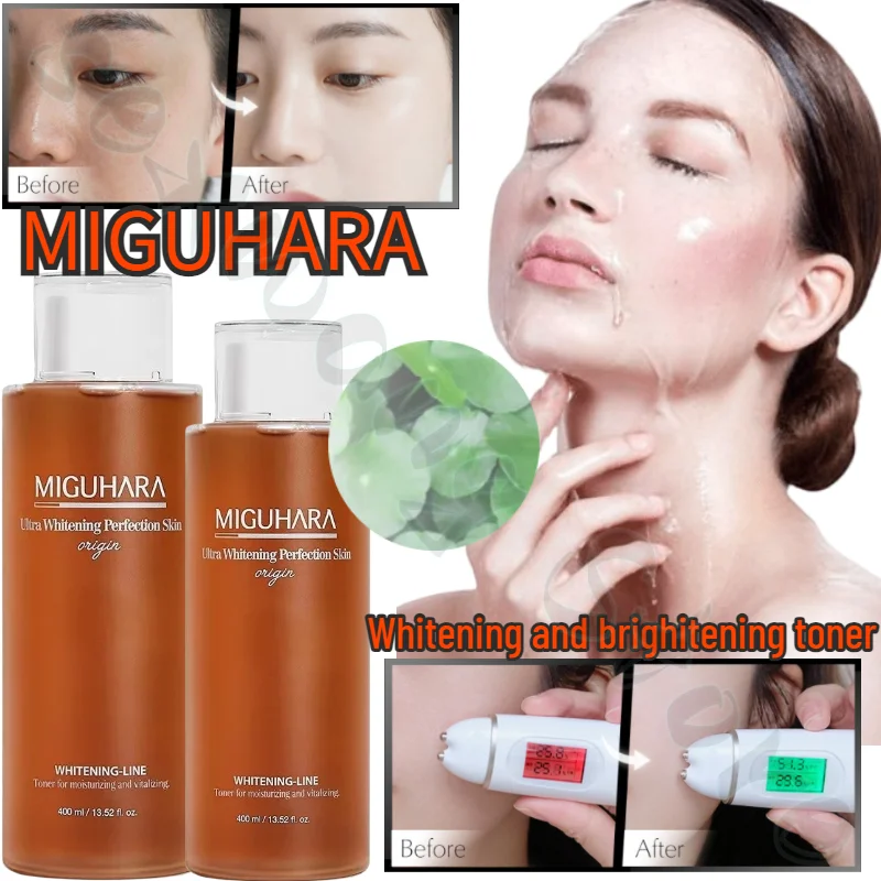 

MIGUHARA Niacinamide Essence Toner Whitening Hydrating Brightening Moisturizing Soothing Shrinking Pores Korea Skin Care 400ml