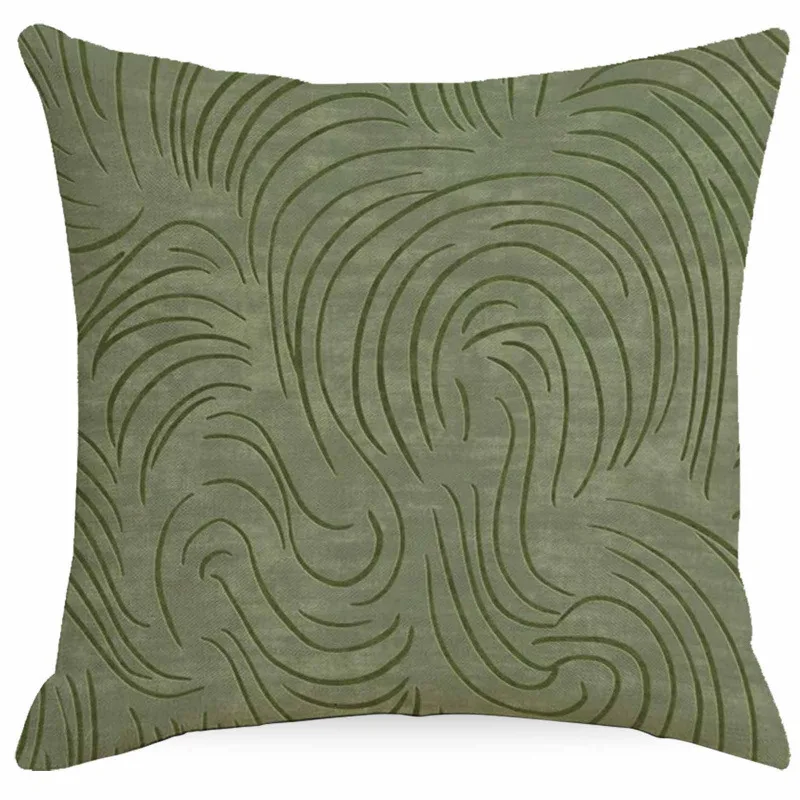 Fijne linnen kussensloop, decoratieve kussensloop voor de bank, Scandinavisch, minimalistisch, modern, abstract patroon.