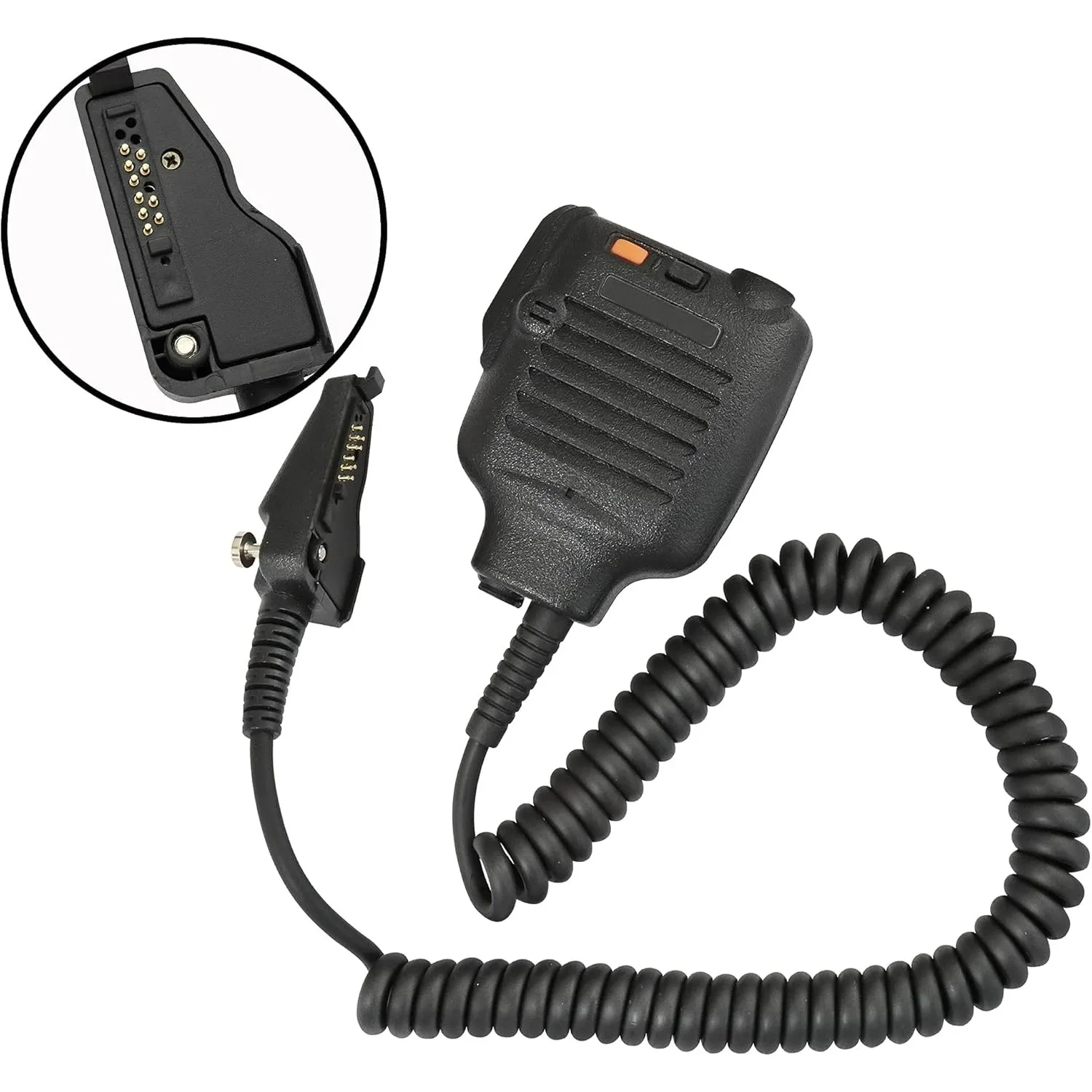 KMC-25 Shoulder Speaker Microphone PTT for Kenwood NX-200 NX-210 NX-3200 NX-3300 NX-5200 TK-2180 TK-3180 TK-5210 Two-Way Radio