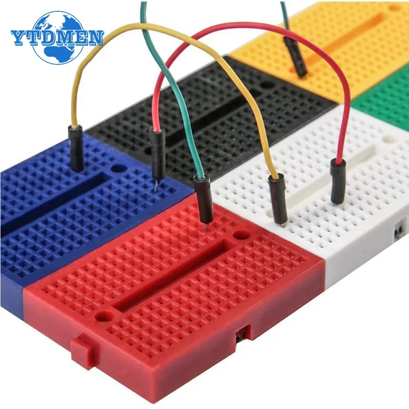 1pcs 6pcs SYB-170 Mini Breadboard Solderless Prototype 35*47*8.5mm Test Board 6 Colors 170 Tie-points PCB Boards DIY Electronics