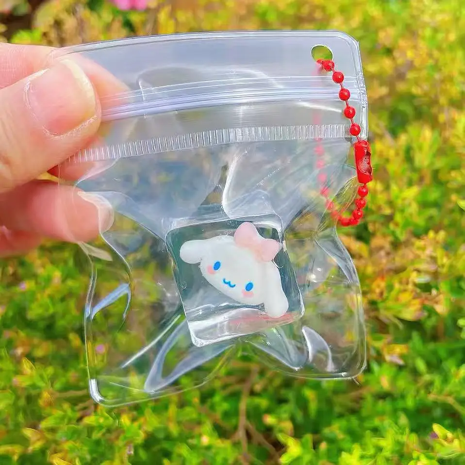 10/30PCS Ice Sanrio Hello Kitty Cube Pinch Music Little Nose Ga Decompression Toy Simulation Mini Pinch Bag Pendant Key Pendant view 5
