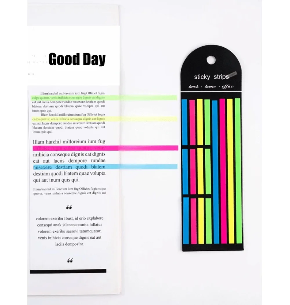 160 Sheets Transparent Sticky Notes Self-Adhesive Reading Annotation for Books Notepad Bookmarks Memo Pad Index Tabs view 6