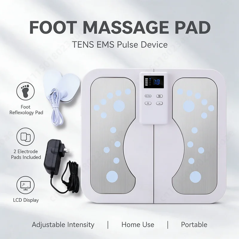 Adjustable Portable Folding Foot Massager D238, Multi-Mode Acupoint Stimulation Device For Foot Relax
