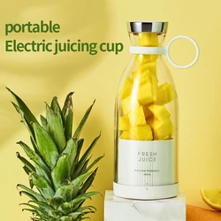 Mini exprimidor eléctrico portátil, licuadora Usb, mezcladores de frutas, batidos de alimentos, máquina multifunción para hacer jugo