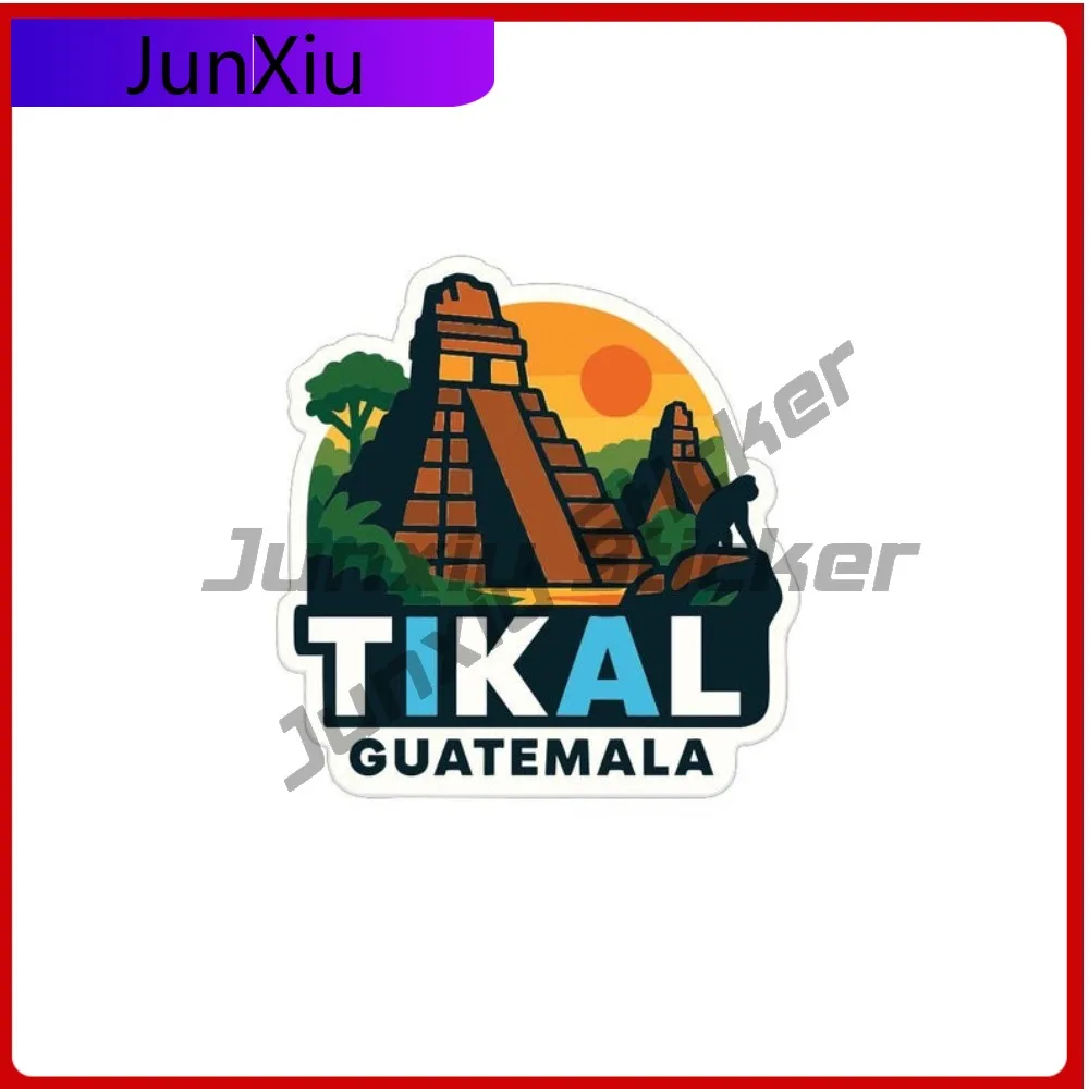 

Tikal Guatemala City Travel Sticker Vinyl Decal Exterior Decor Suv Camper Windshield Bumper Truck Car Cover Waterproof Outdoor