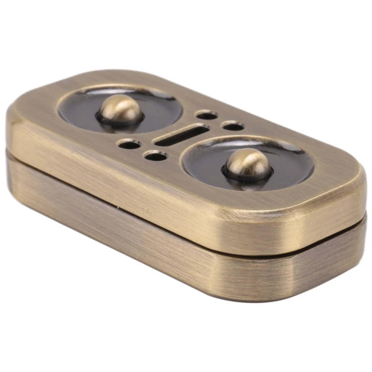 A72I นกฮูก Fidget หมุน Slider EDC ผู้ใหญ่โลหะความวิตกกังวลความเครียดบรรเทาของเล่น,Antique Bronze