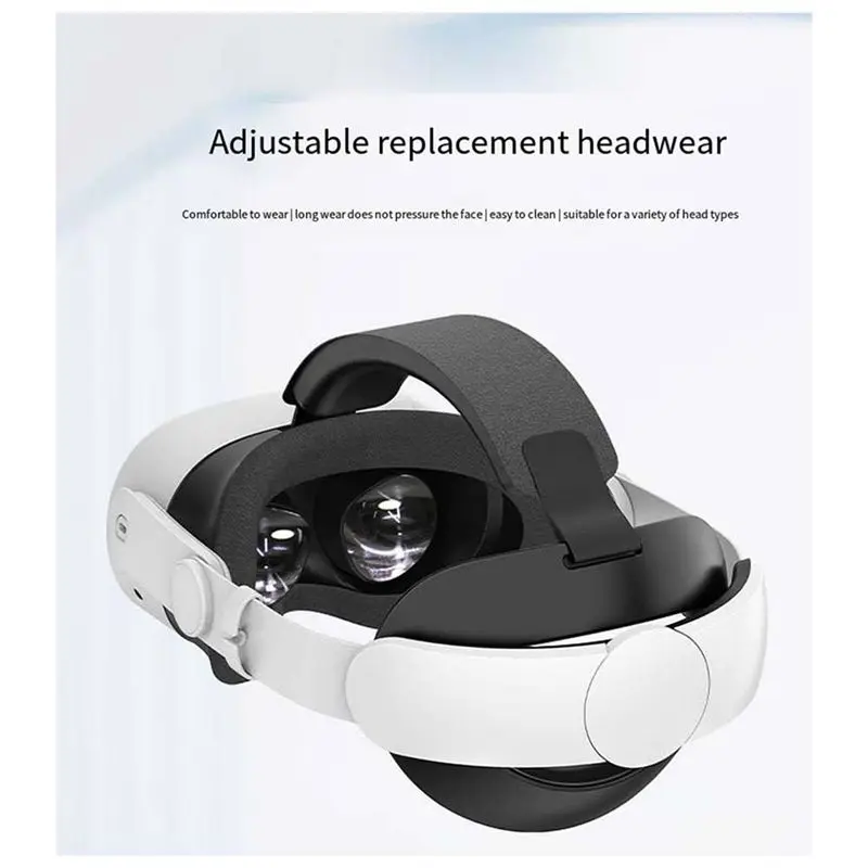 DT51 for Elite Headband for S Comfortable Ergonomic Adjustable Decompression VR Headset Accessories White ABS+TPU