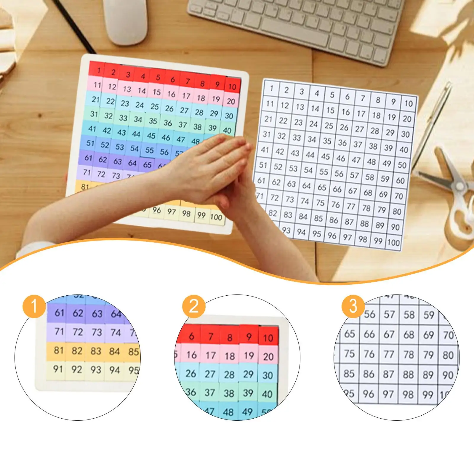 Matemática de madeira cem placa digital jardim de infância 1-100 números jogo educativo brinquedo desenvolvimento precoce aprendizagem brinquedo para crianças