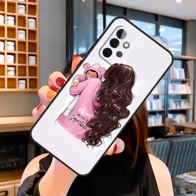 Mãe filha menina filho pai caso para samsung galaxy a53 a56 a36 a06 a13 a32 a12 a22 a52 a35 a26 a16 a55 a15 a54 a34 a14