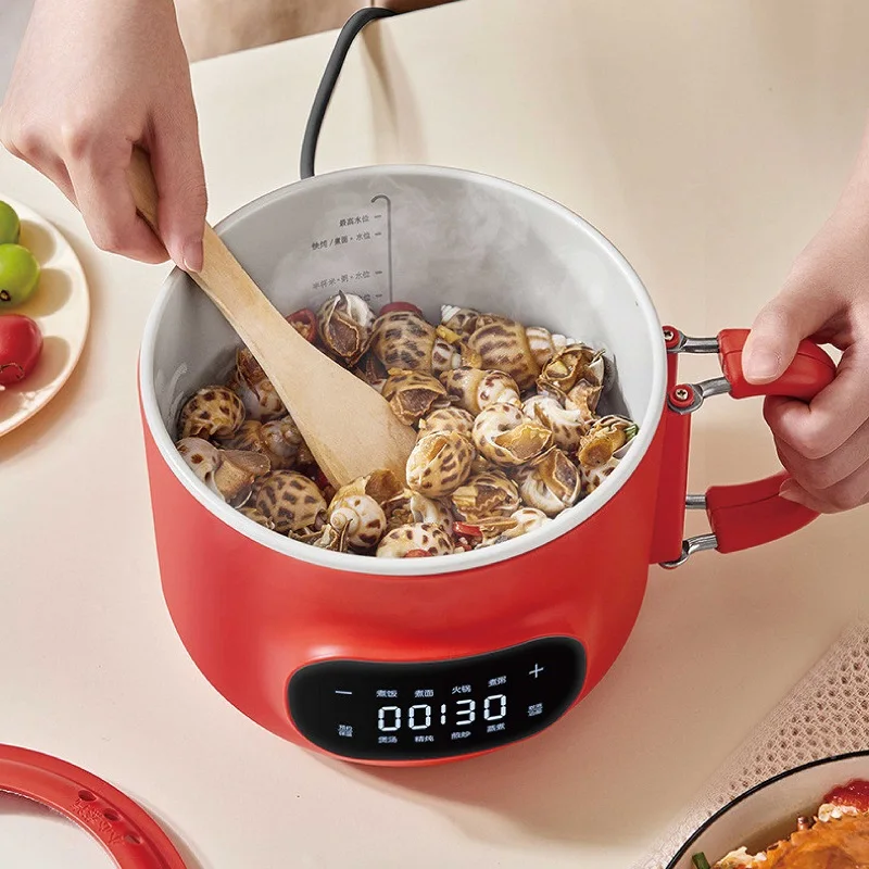 

2.5L Multifunctional Electric Hot Pot Large Capacity Smart Electric Cooking Pot With Steamer Non-stick Frying Pan Electric Wok