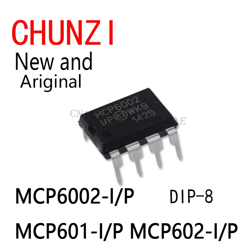 10PCS Novo e Original MCP6002 MCP6004 MCP601 MCP602 DIP-14 MCP6004-I/P DIP-8 MCP6002-I/P MCP601-I/P MCP602-I/P