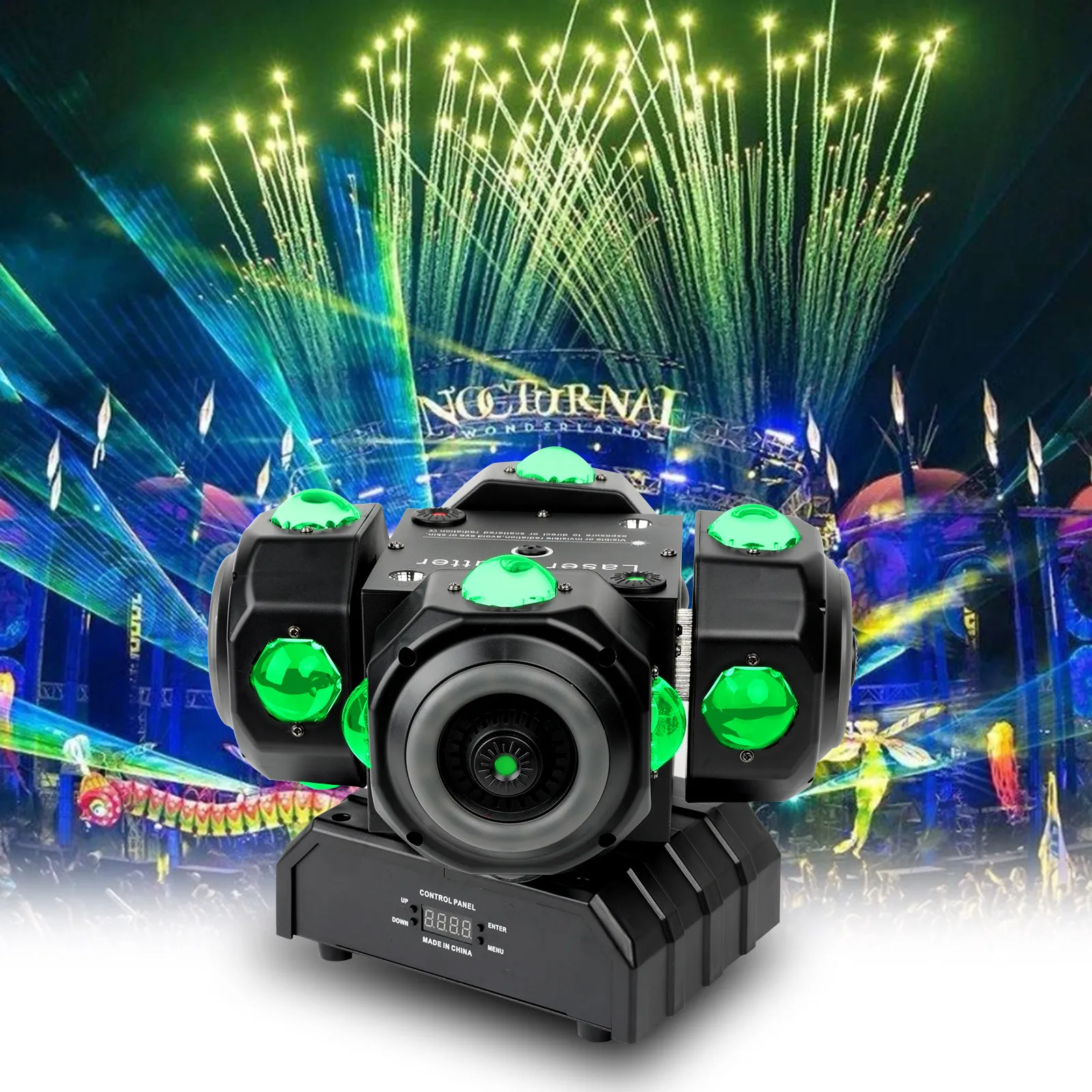 

Moving Head DJ Lights LED 180W RGBW Stage Disco Beam Strobe Lights DMX512 Control For Bar Nightclub DJ Disco Party Lights KTV