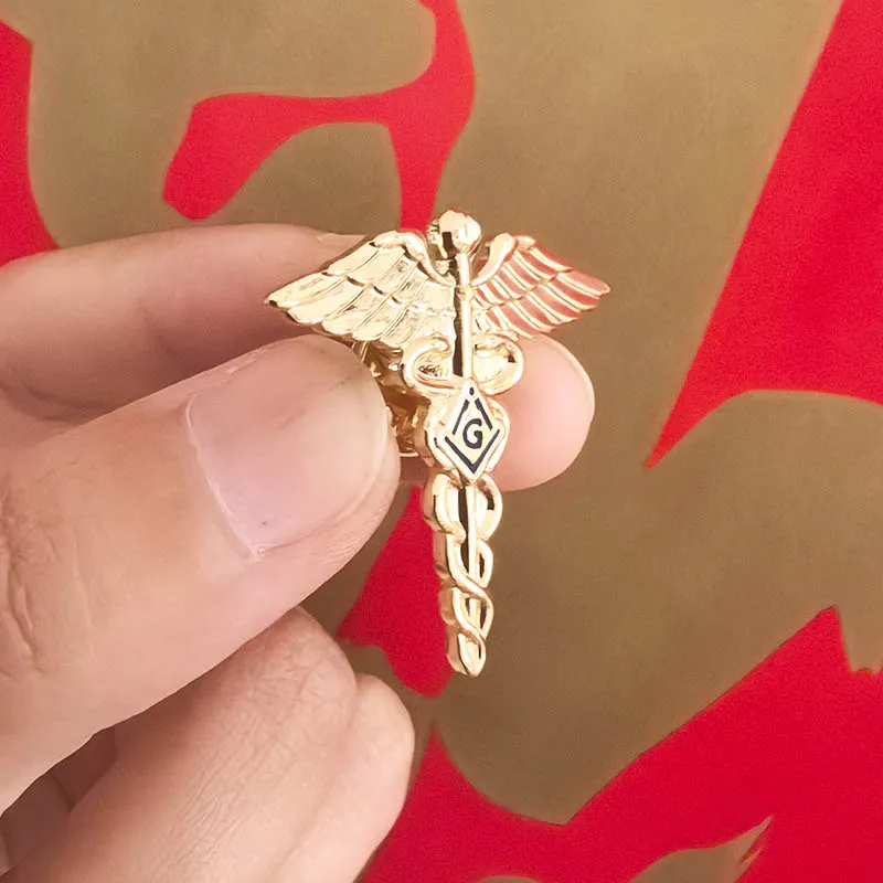 50pcs-masons-custom-badge-freemason-masonic-lapel-medical-doctor-pins-brooch-lodge-masonry-wings-snake-symbol