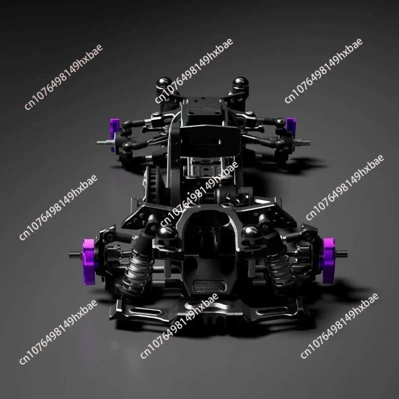 1/28 1/24 Rear-Wheel RC Drift Mini  Car Chassis Full Metal Full OP Out Of Box