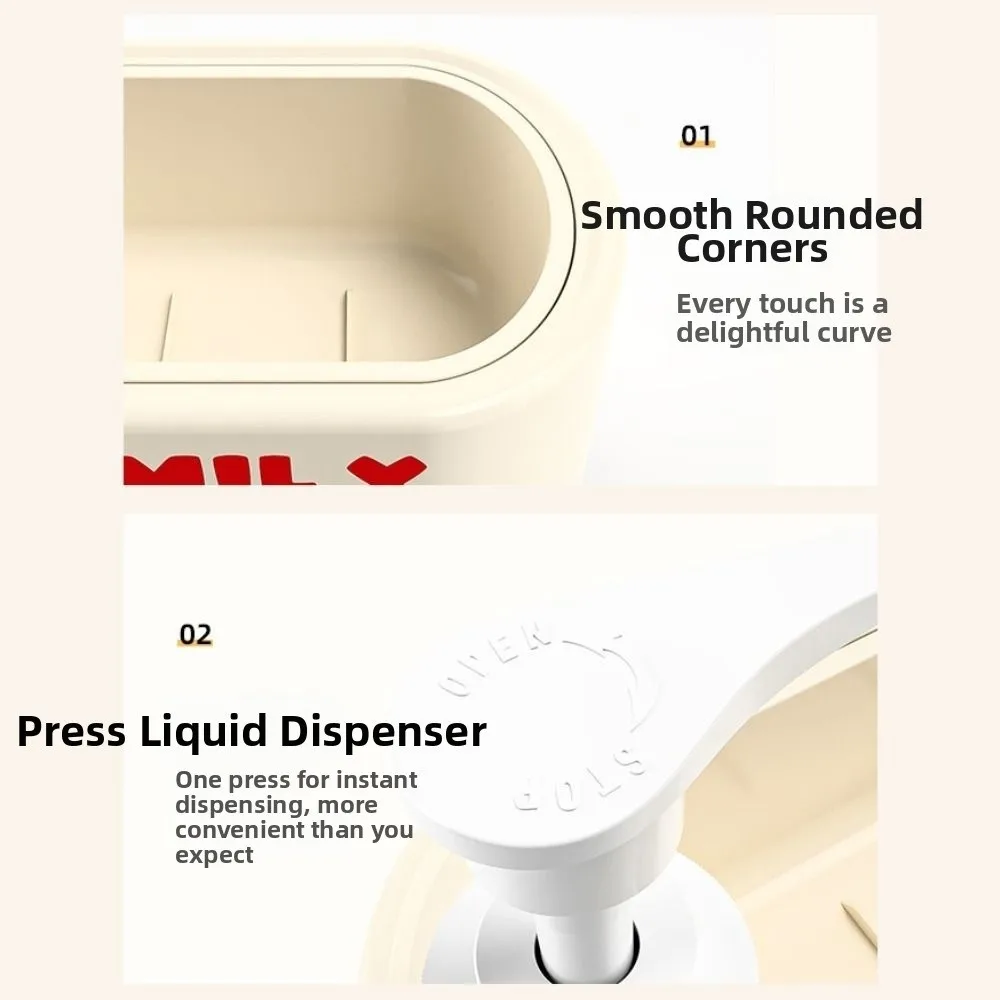 

2-в-1 кухонный дозатор мыла для рук, герметичный пресс-контейнер для жидкого мыла, многоразовый, с держателем для губки, столешница