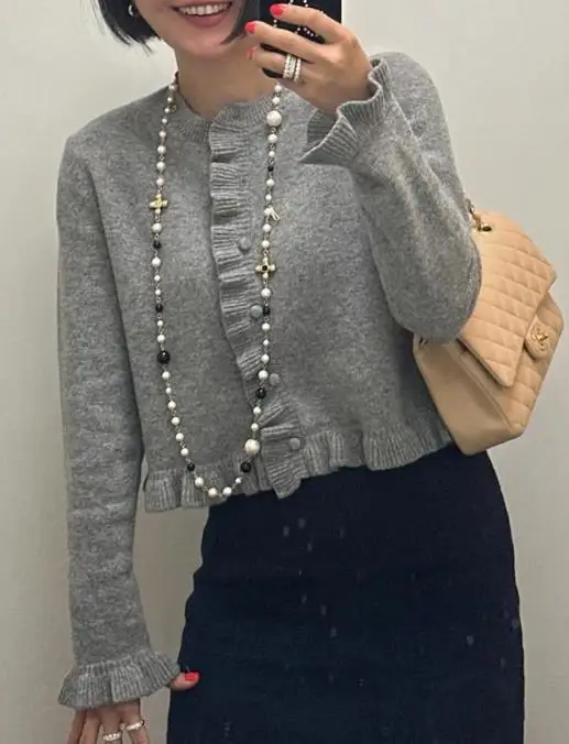 

Vacation Style Casual Woolen Button Long Sleeve Sweater Top Women's Clothing 2025 Autumn and Winter Female Fashion Pullovers