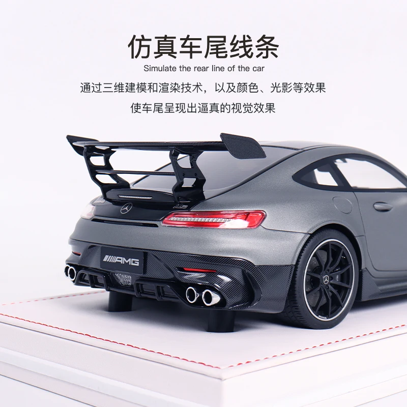 1:18 Edizione limitata Mercedes-Benz AMG GT Black Series1:18 Modello di simulazione di auto sportiva Regalo di raccolta, collezione per adulti.