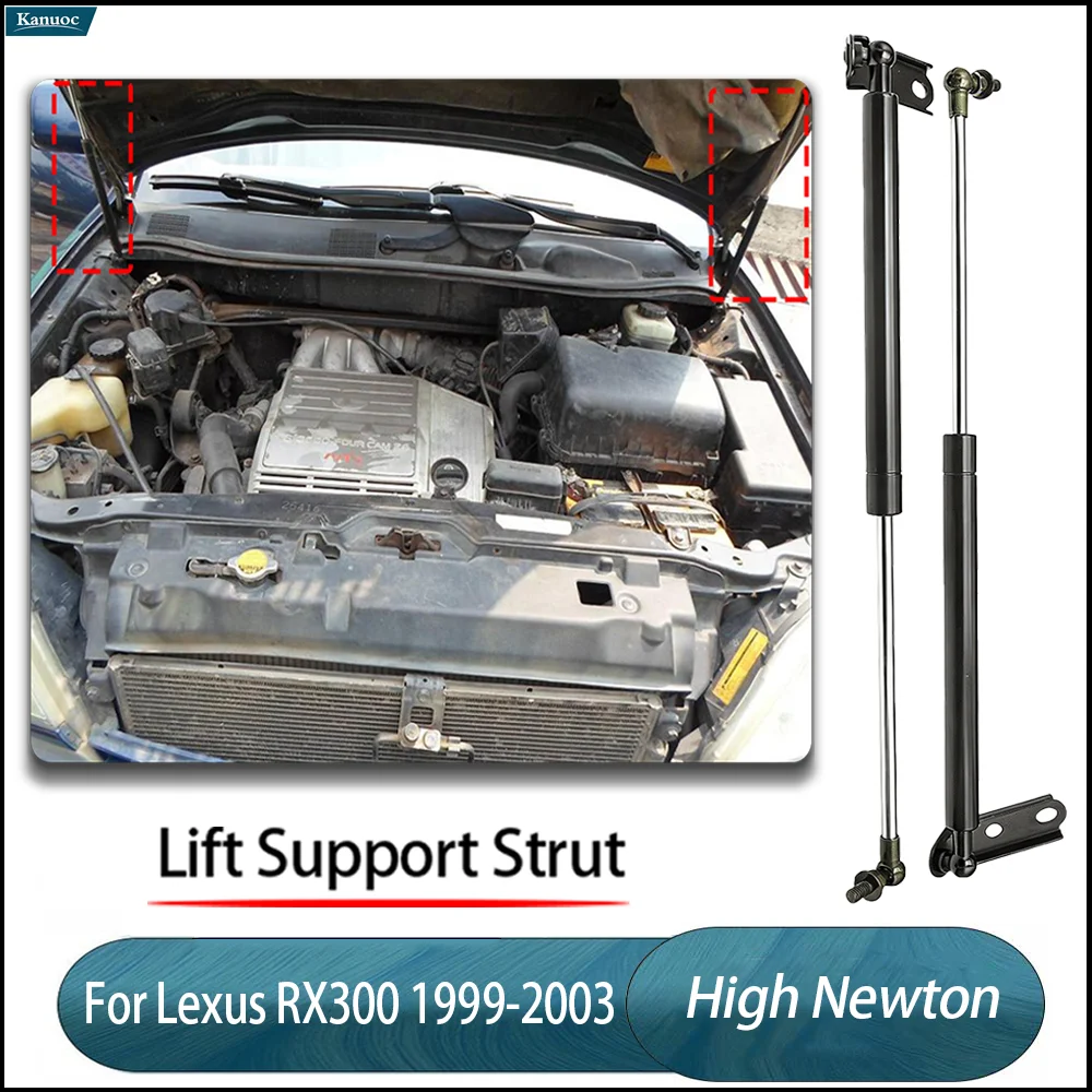 

2Pcs/set For Lexus RX300 1999-2003 Car Front hood Support Gas Strut Accessories