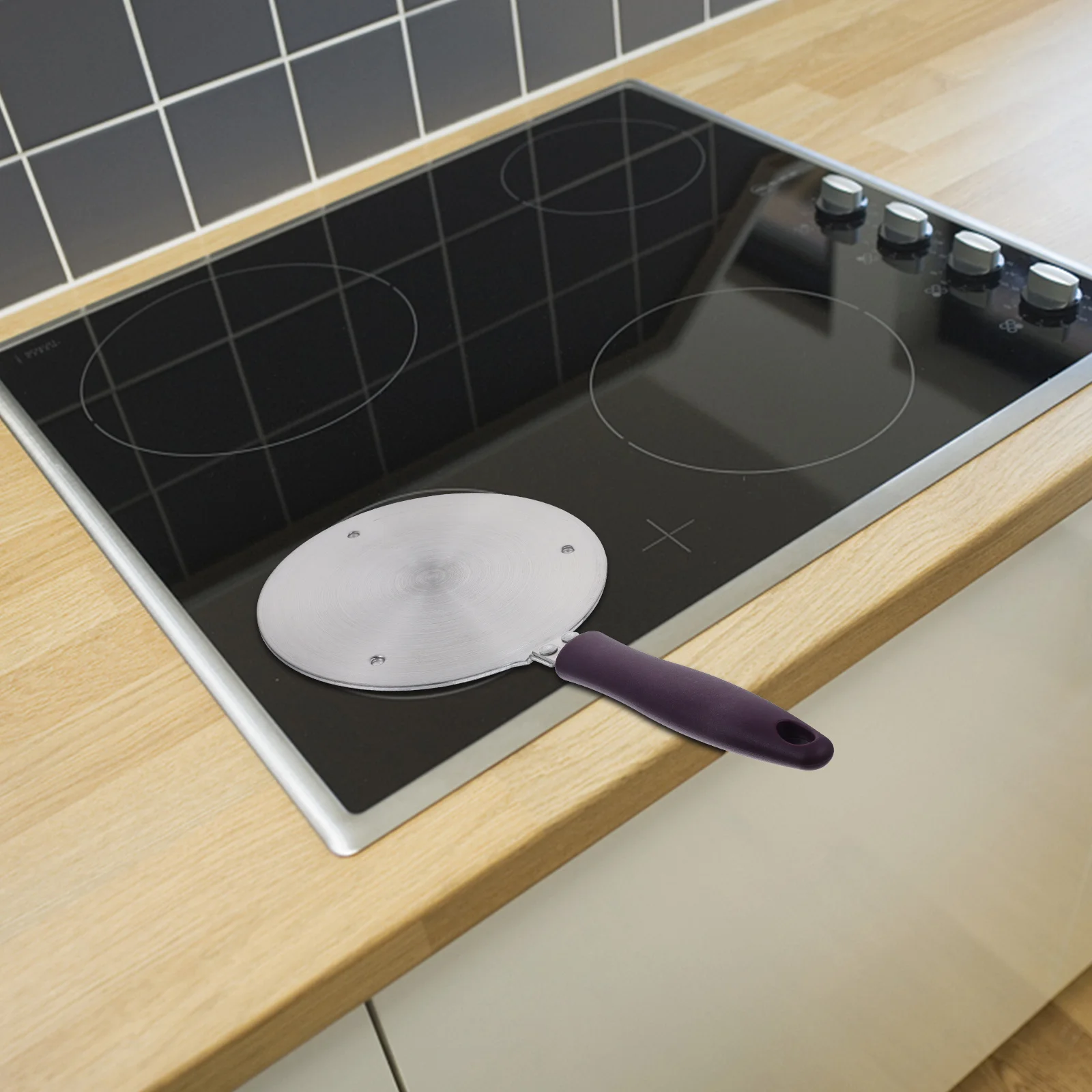 

Heat Diffuser Induction Plate 20Cm Stainless Steel Cooktop Converter For Gas Electric Stove Kitchen Heat Conducting Ring