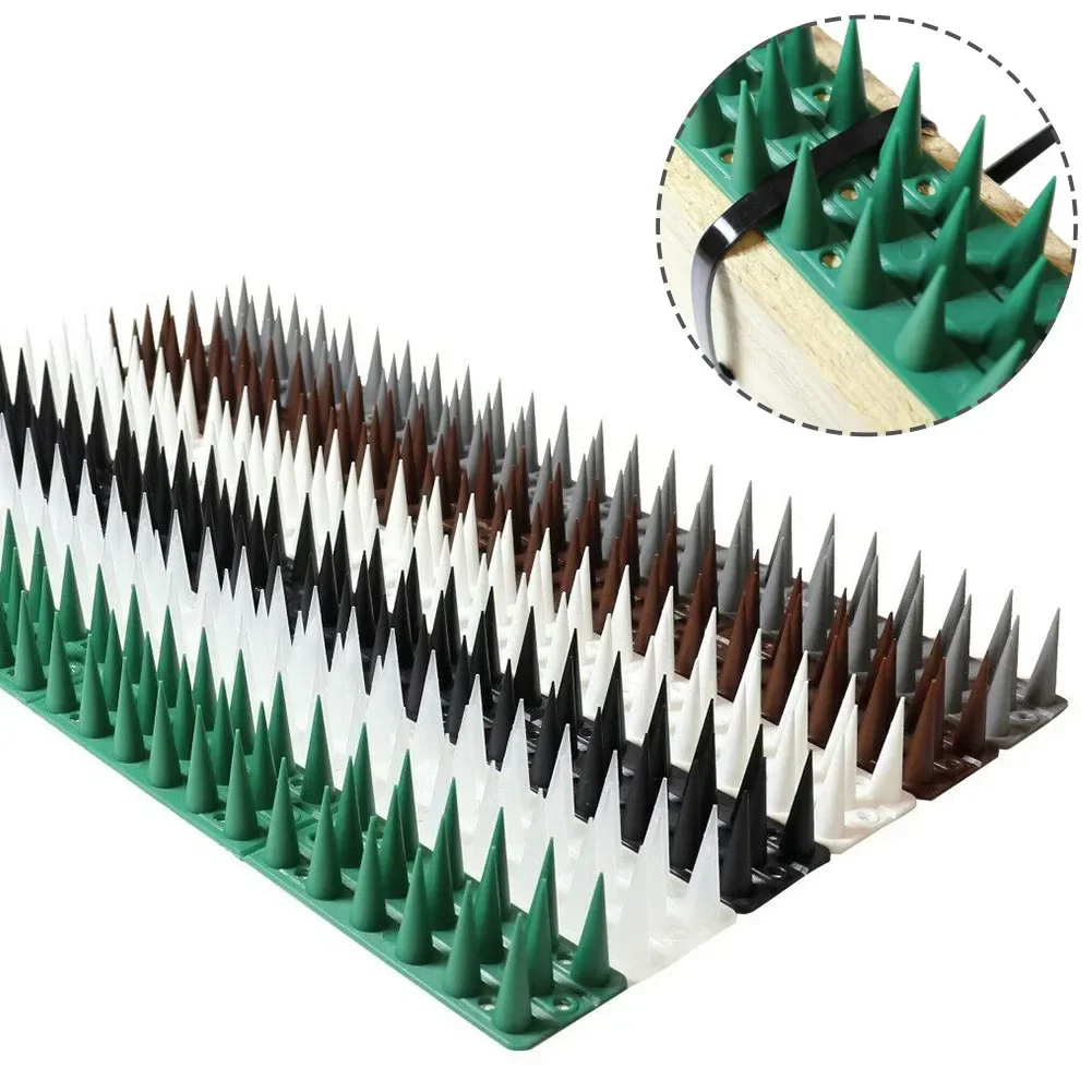 Anti-bird Thorn Bird Spikes High Control PP Against Birds Cat Deterrent Pigeon Deterrent 1 Piece 45*4.5*3.7cm Bird Deterrent