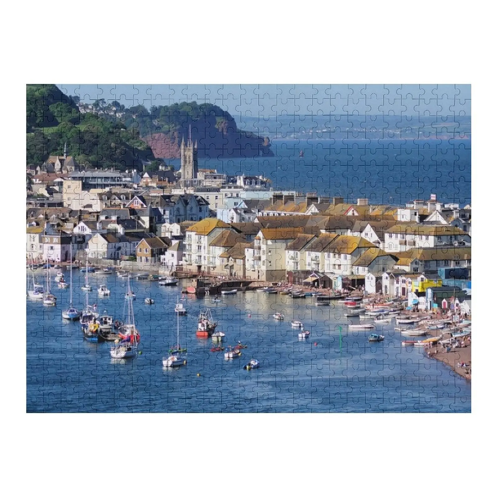 

Teignmouth Back Пляж и город в Юге Дьявон Пазл Детские игрушки-головоломки для малышей