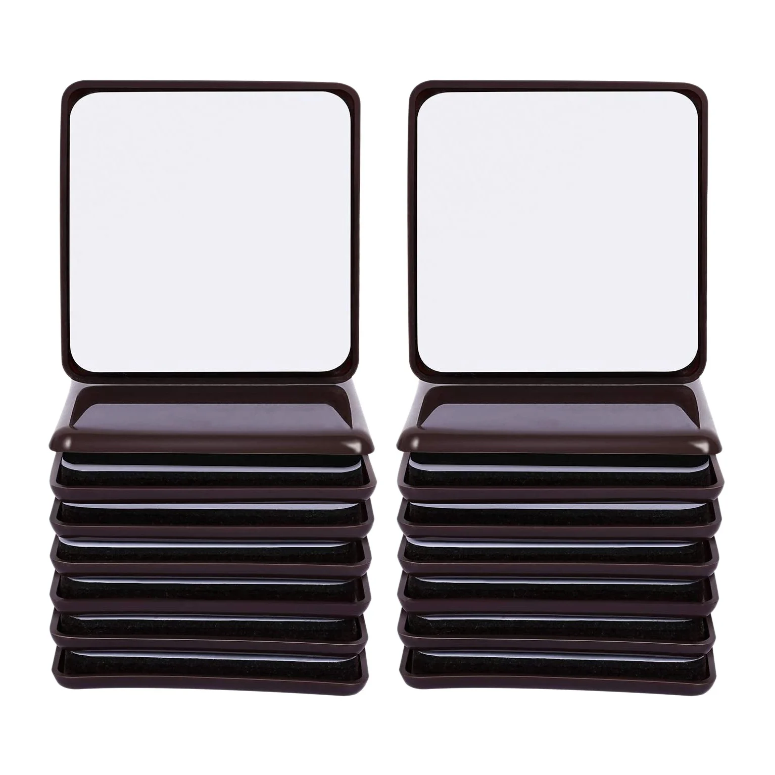 A20I 16Pc Furniture Sliders and Gliders Square Self Adhesive Chair Leg Sliders Floor Protector Pads for Moving Furniture - B