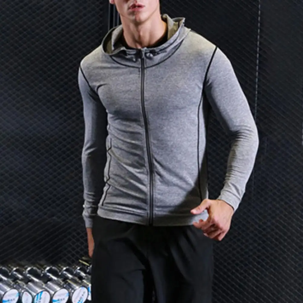 Bodybuilding Muscle Running Hoodie Men Sportswear Training Jacket Gym Fitness Workout Pullover Athletic Tracksuirt Hoodie Men