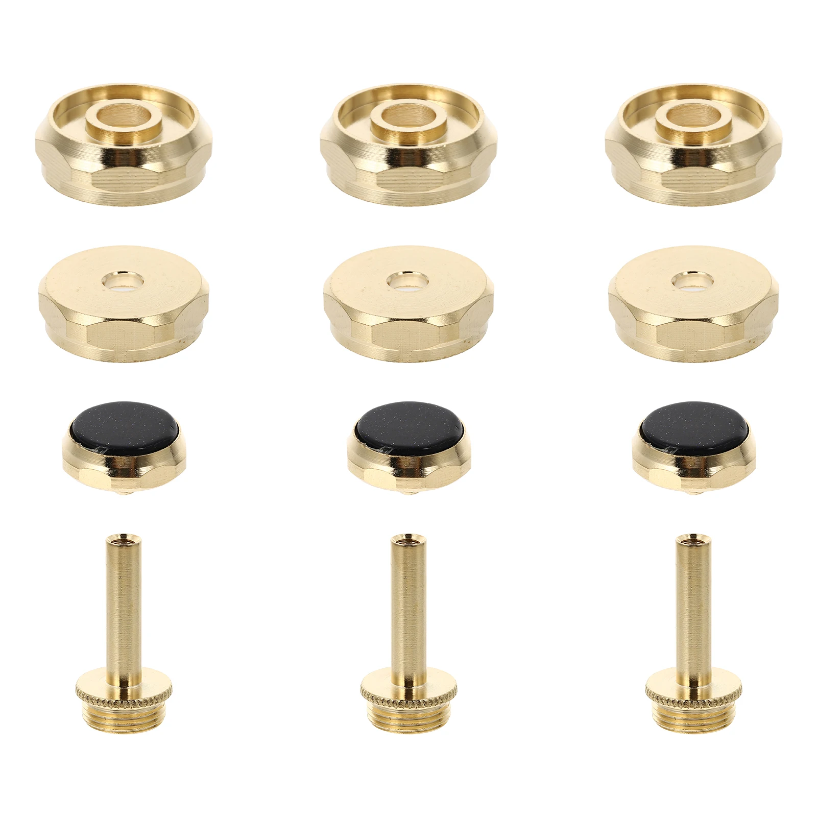 

Golden Button Musical Instruments Bottom Valve Cap for Trumpet Sequins Copper Bell Cover Practical Durable-Trumpet Accessories