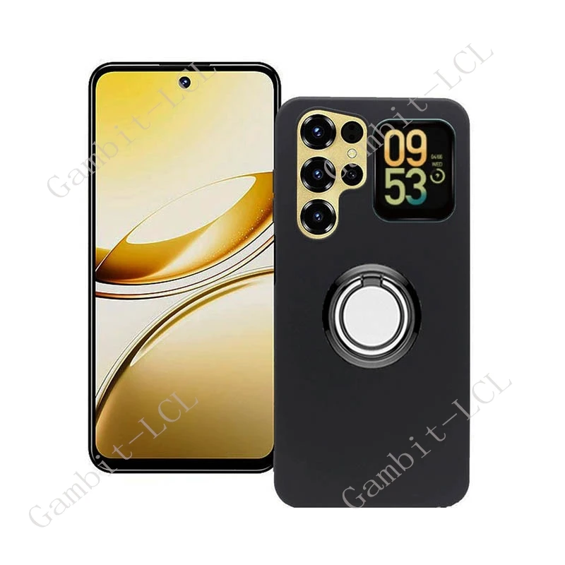 For Oukitel C68 Plus C68Plus OukitelC69 OukitelC68 Back Ring Holder Bracket Phone Cover TPU Soft Silicone Case On Oukitel C69