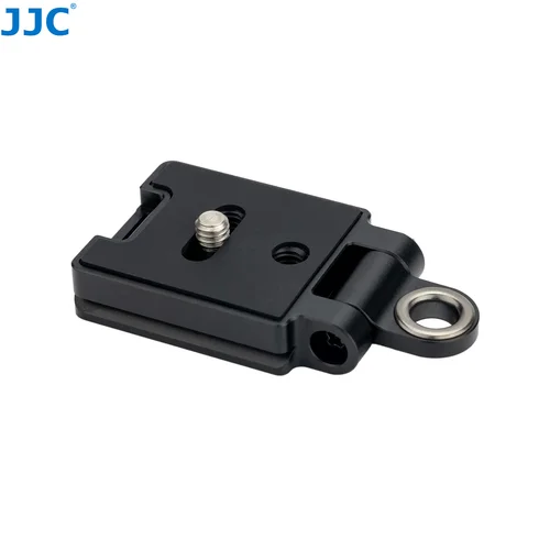 Imagen 1 del producto Placa de liberación rápida JJC Arca Swiss con tornillo de 1/4 ""-20, correa ajustable para el cuello, ojal de conexión para accesorios de cabeza de bola de trípode